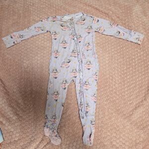 Posh Peanut Lavender Ballerina Footie